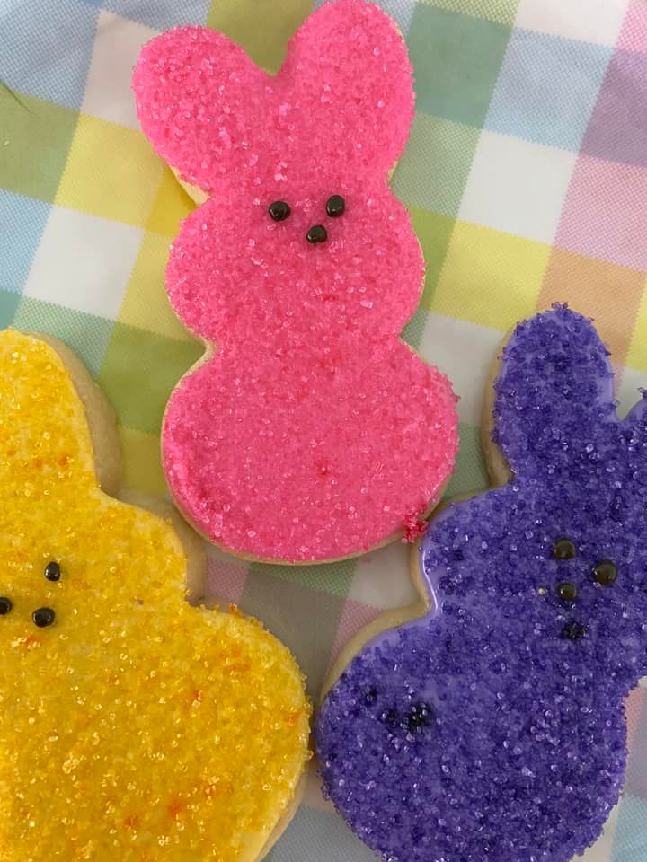 cookies that look like marshmallow bunnies