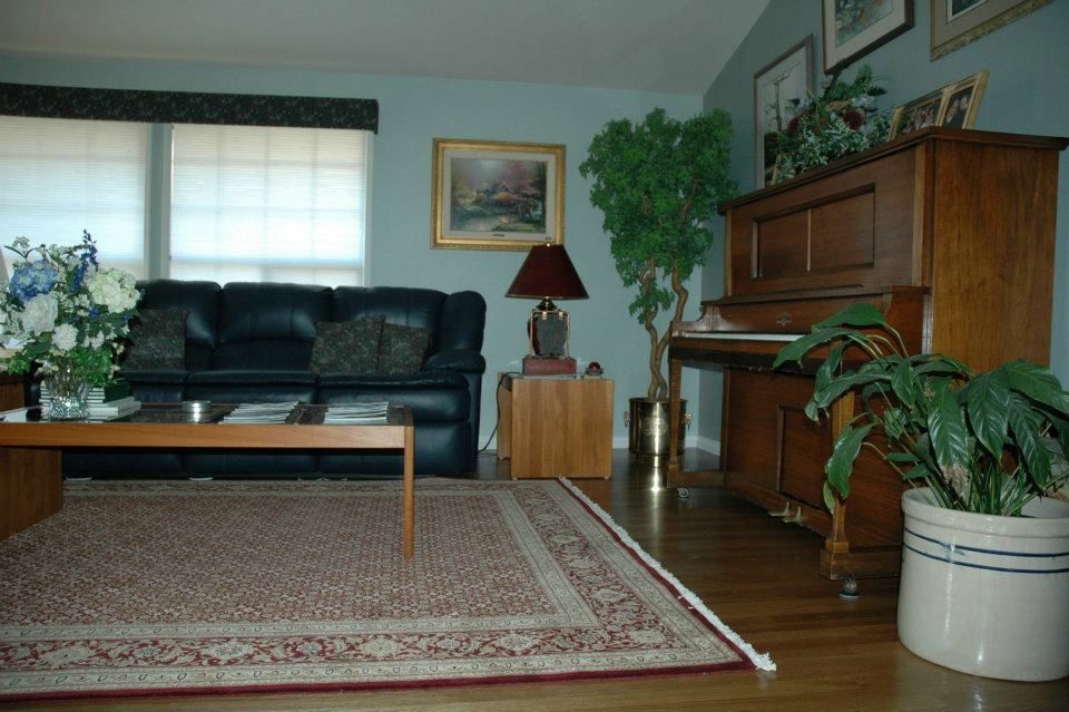 Living Room With Large Carpet