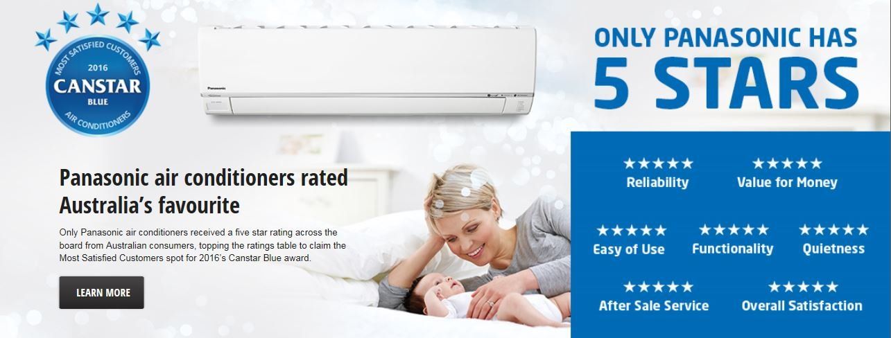 panasonic 5 stars banner