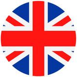 A British flag in a circle on a white background.