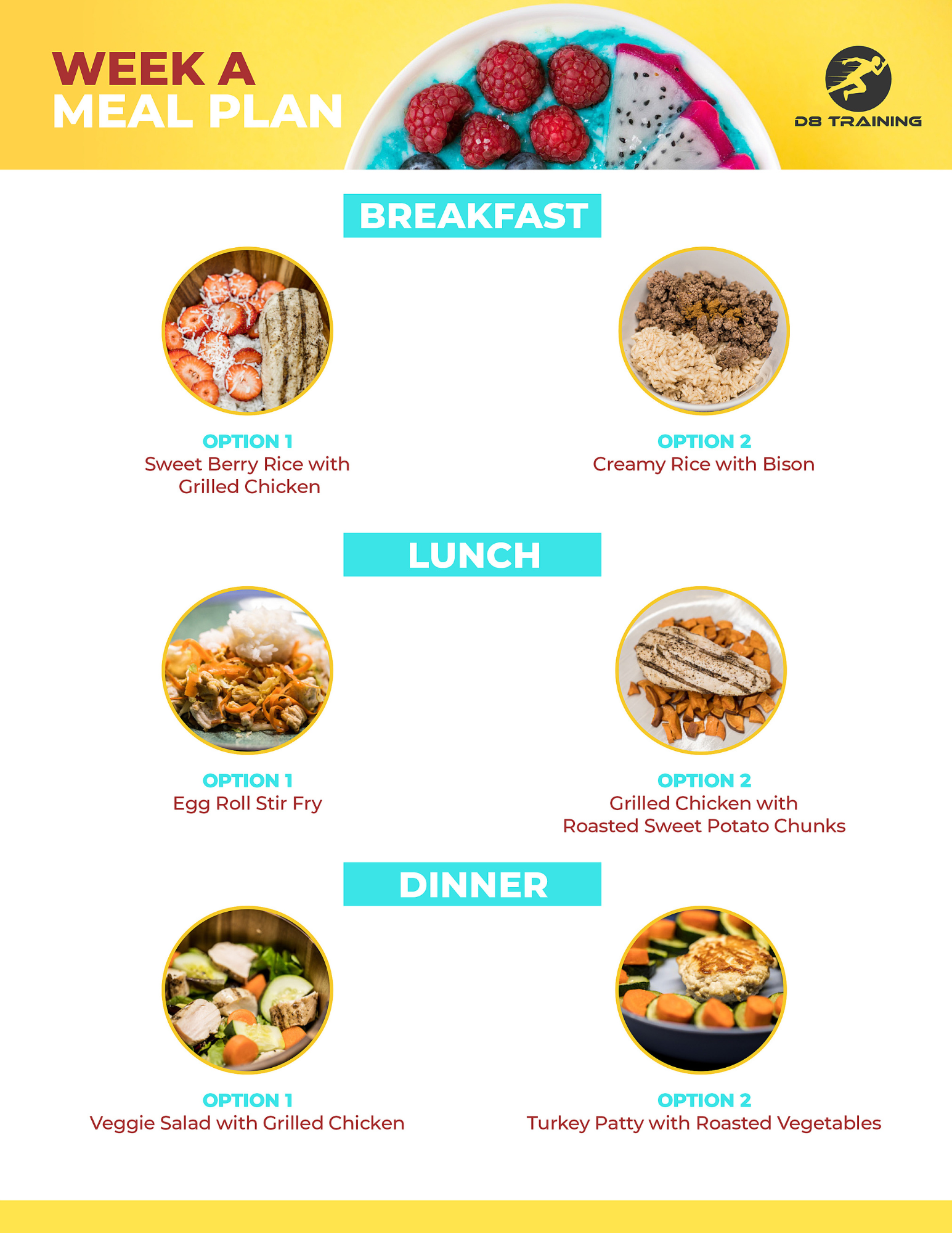 D8 Training 42 Day Detox Meal Plan