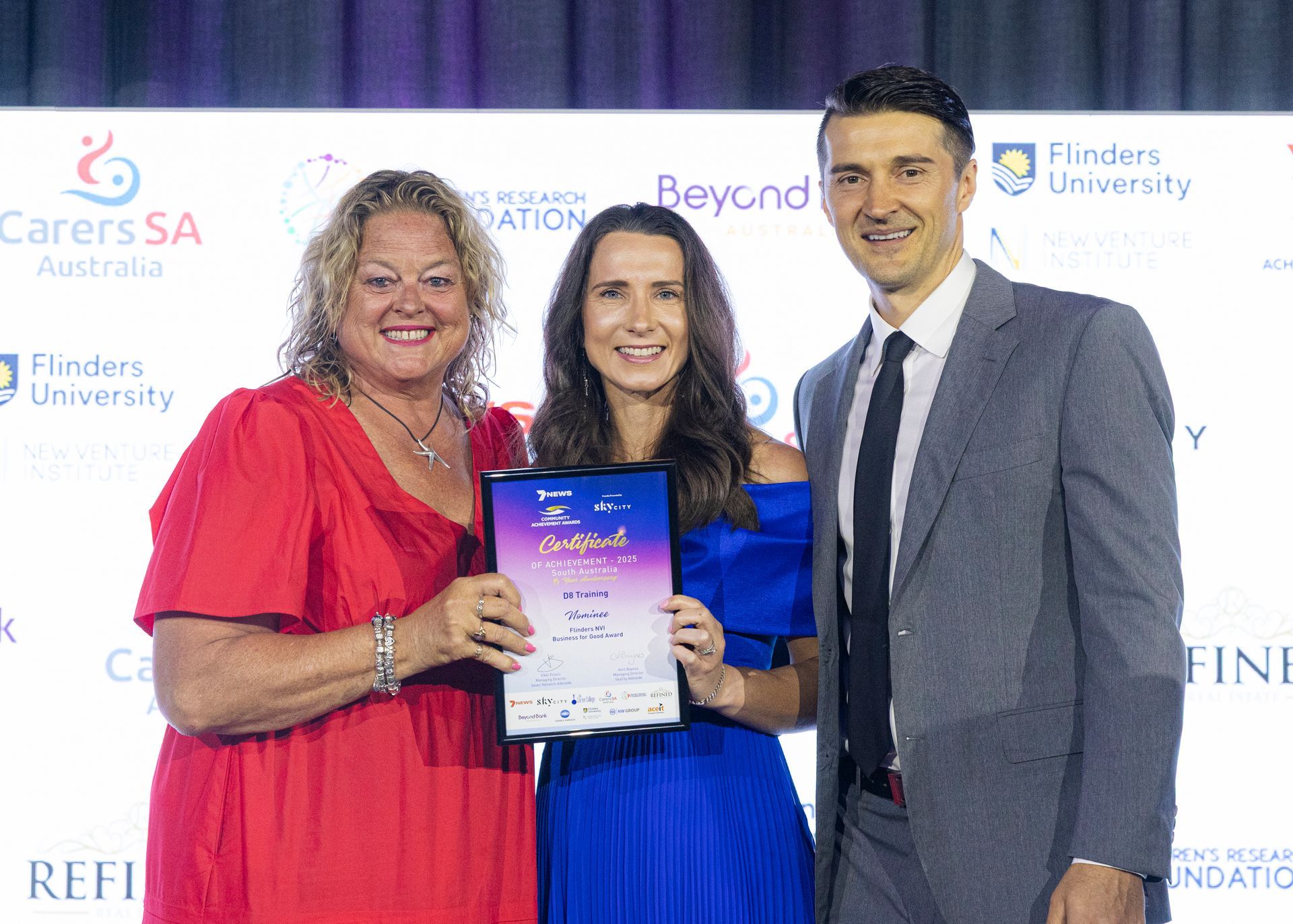 D8 Awarded 7News community Achievement Award