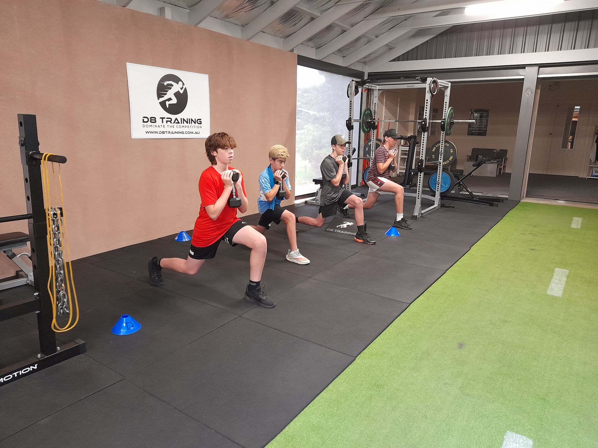 Squatting to depth at d8 training