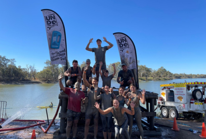 Snapshot before diving into the Murray River, all muddy after the True Grit Event 
