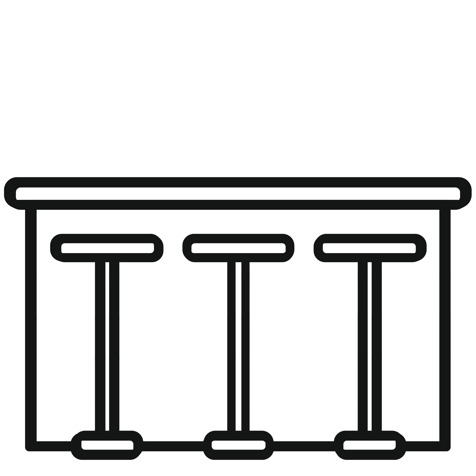Dark rectangular granite‑countertop icon showing solid slab