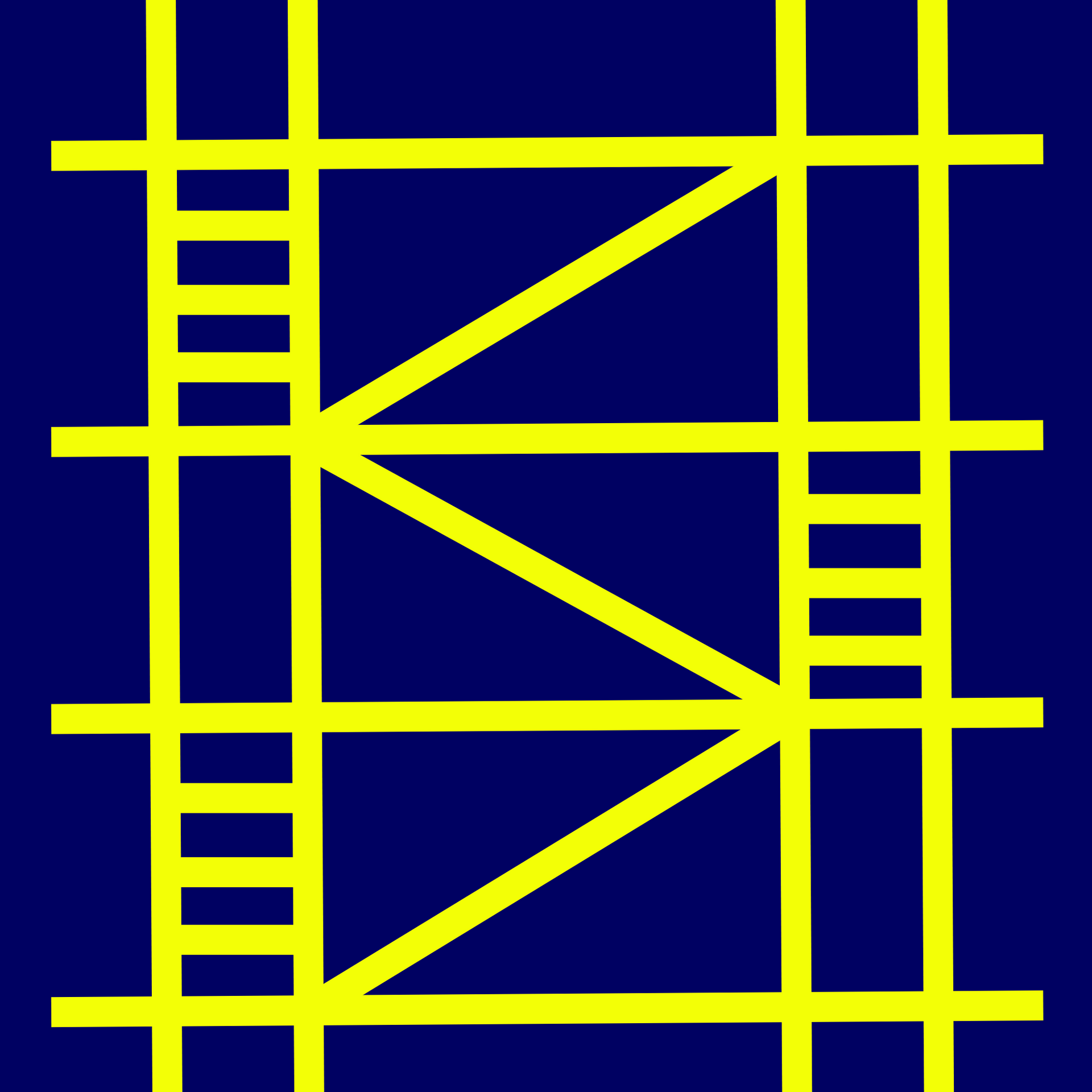 A blue background with yellow lines on it. iBuild Logo Icon