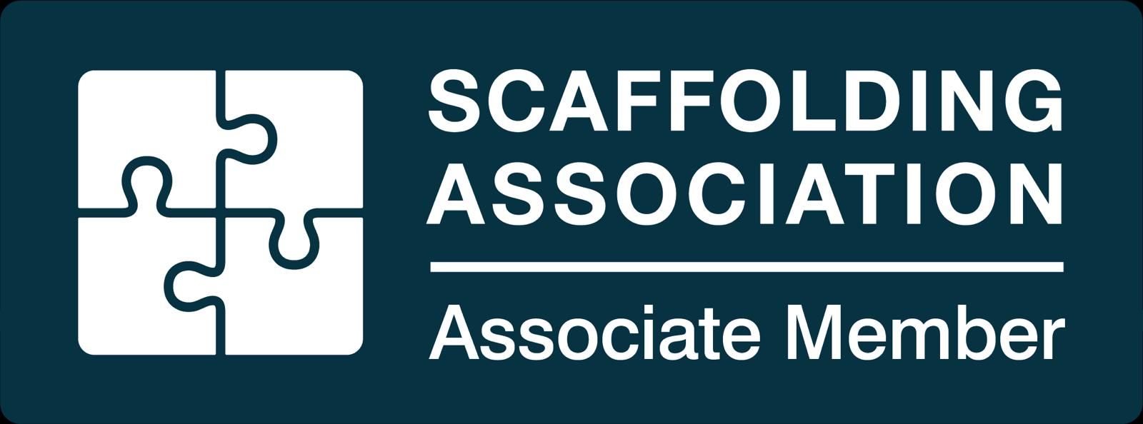 The logo for the scaffolding association is a puzzle piece.