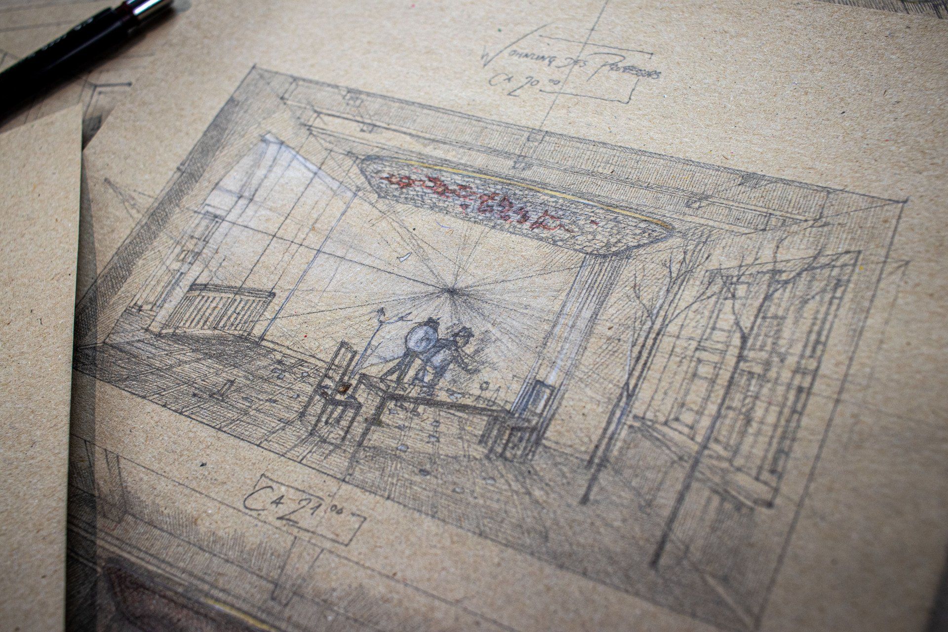 Strohwitwer Studiobühne Bayreuth Skizzenbuch