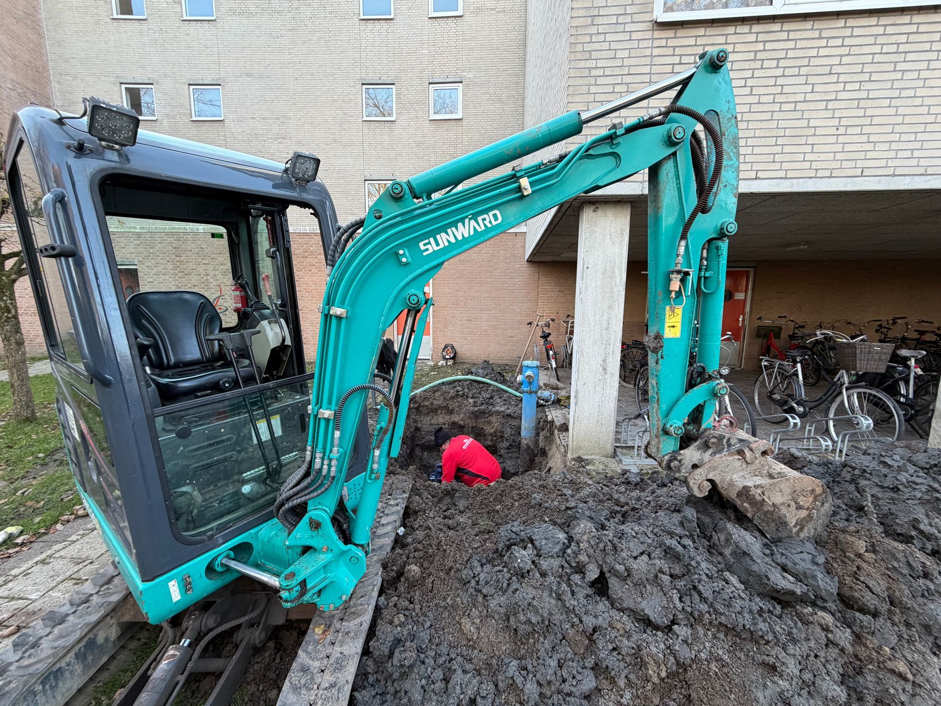 Bovengronds hydrant naar ondergronds Rotterdam 4