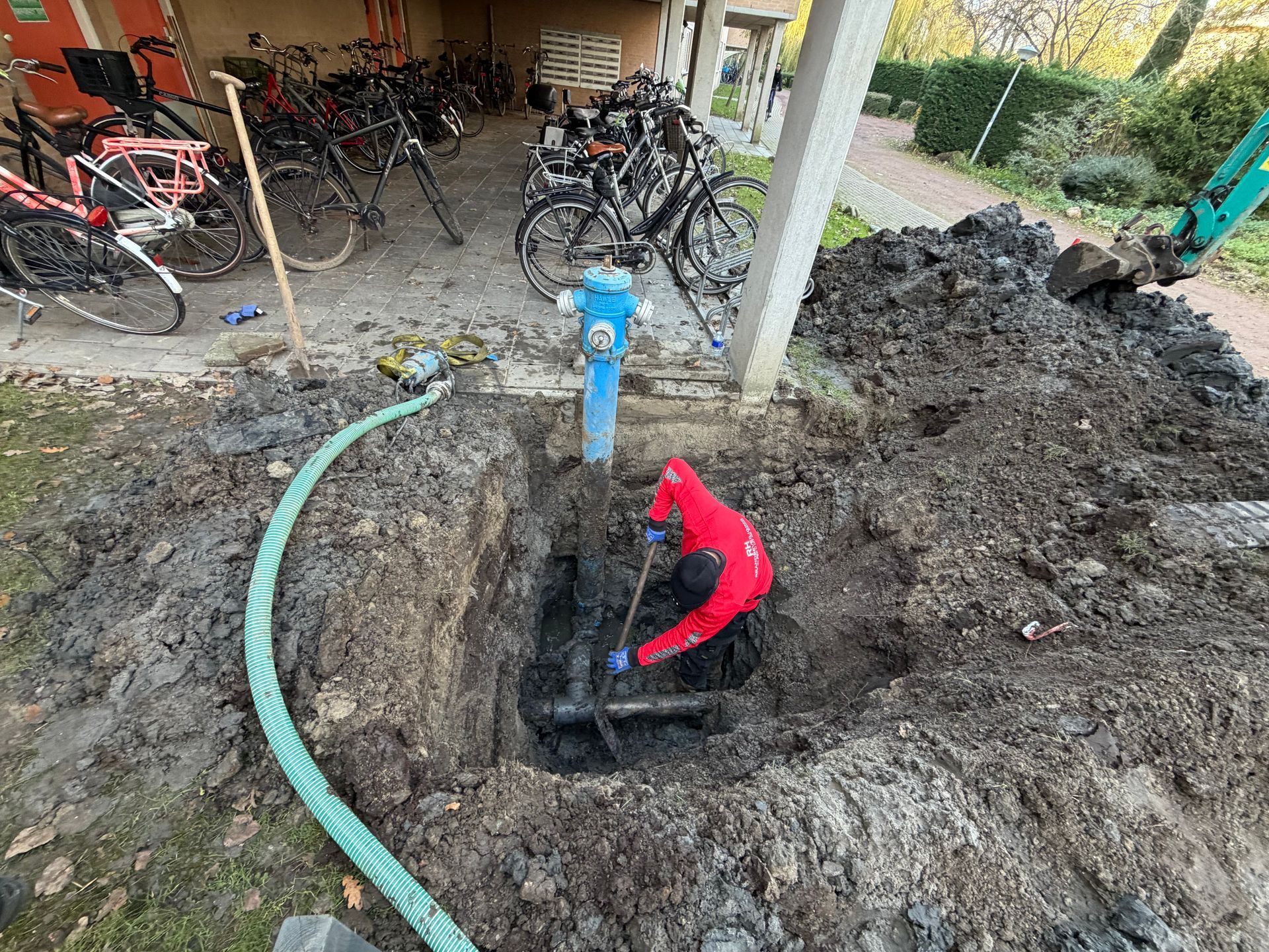 Bovengronds hydrant naar ondergronds Rotterdam 9