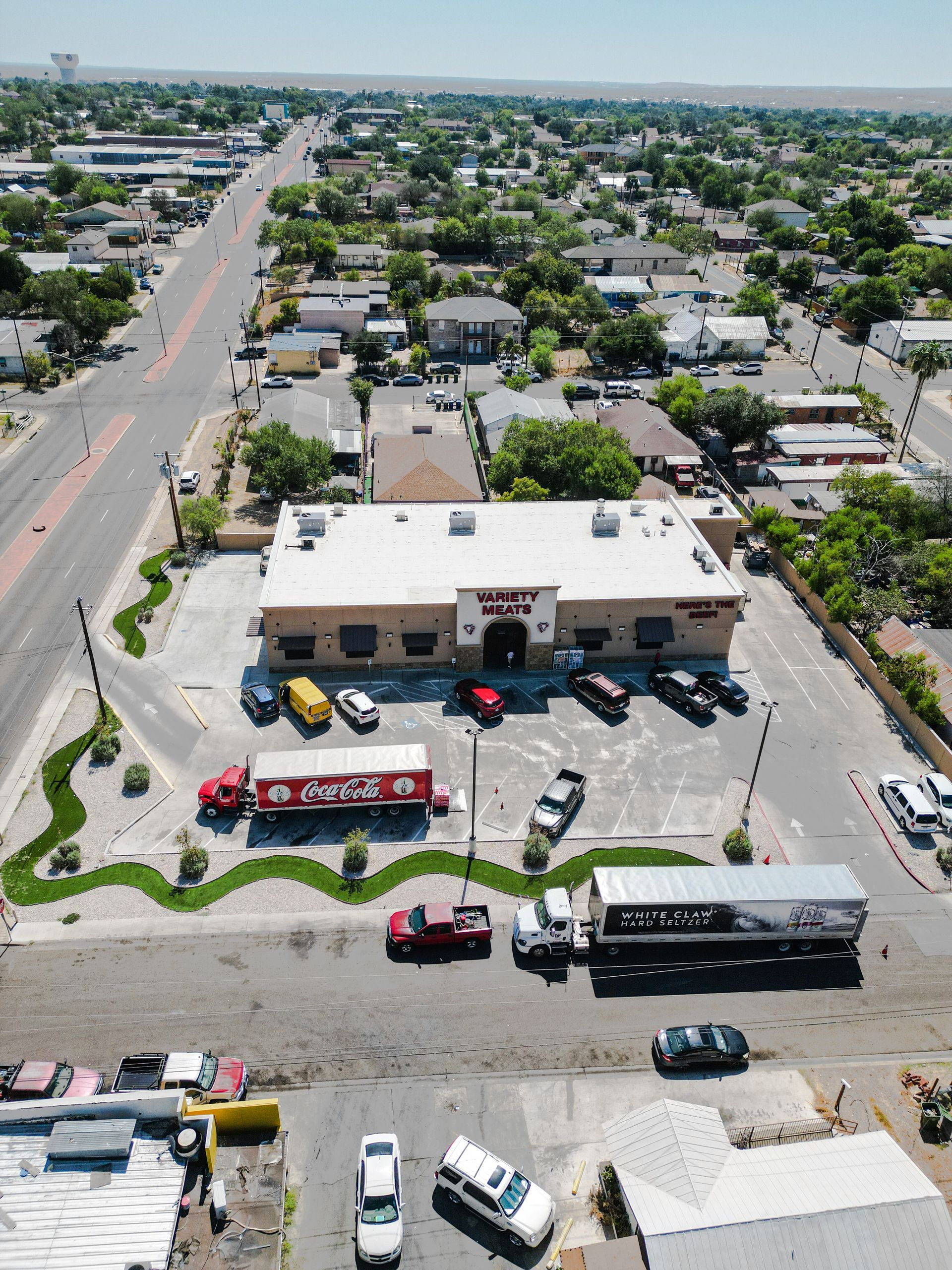 Variety Meats and the surrounding area in Laredo, Texas. A project by Quantum Buildings 
