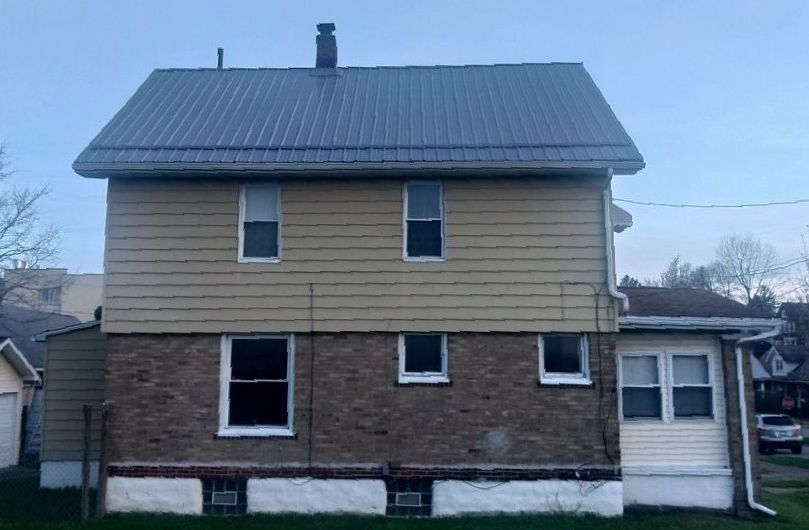 Red metal roof