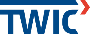 Logo: Blue letters 