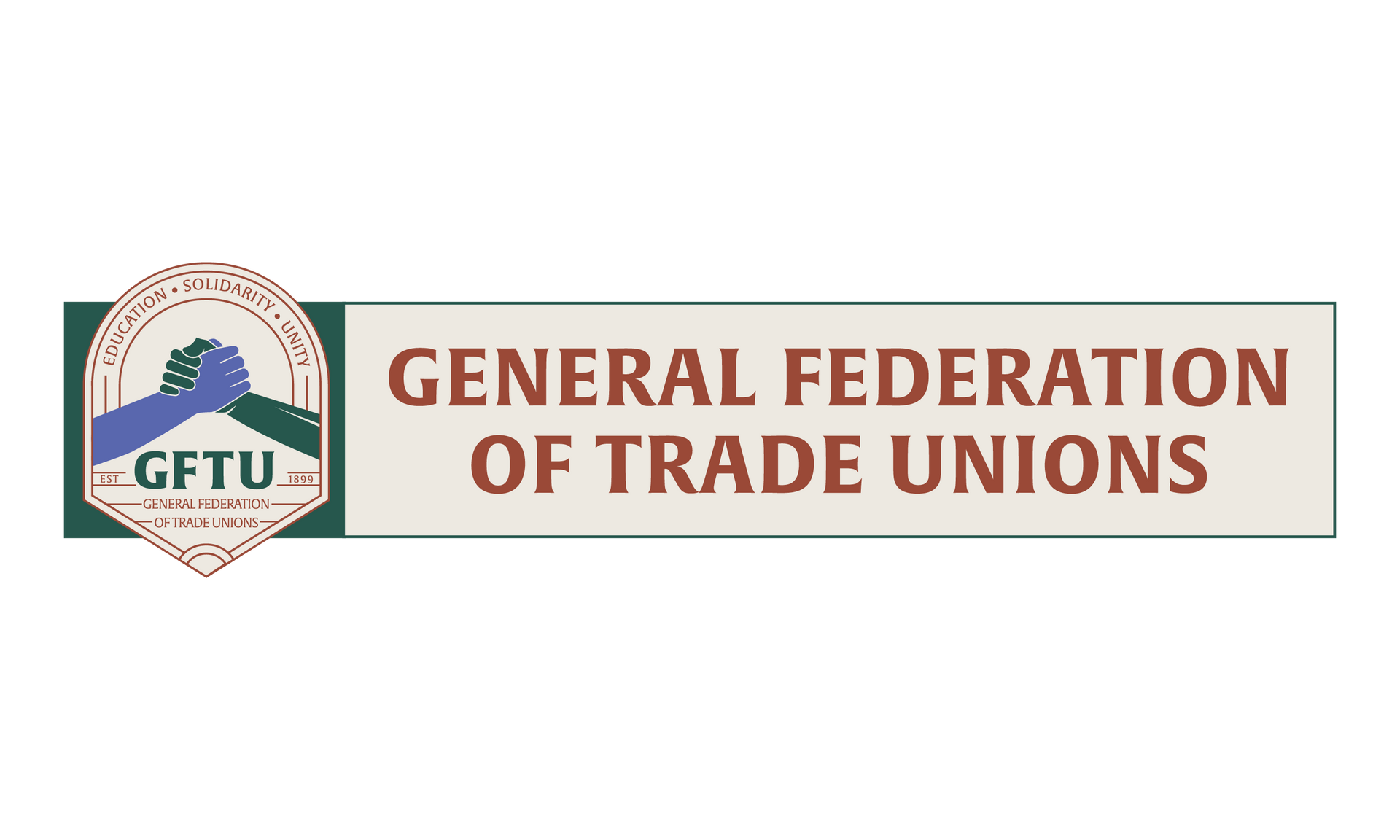 The logo for the general federation of trade unions.