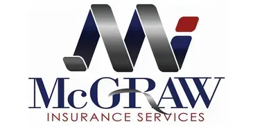 Logo for McGraw Insurance Services. A stylized 