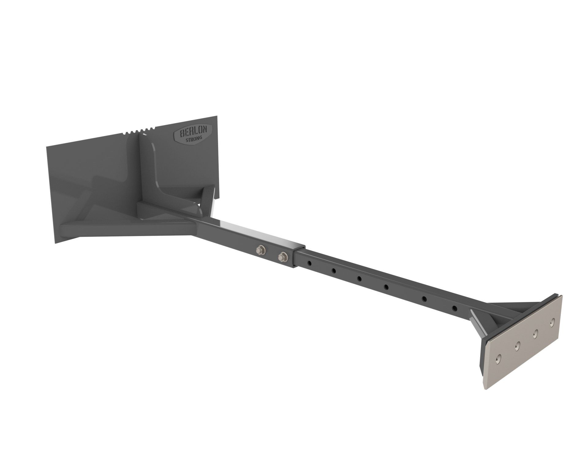 Skid Steer Attachment to Material Scraper Berlon Industries