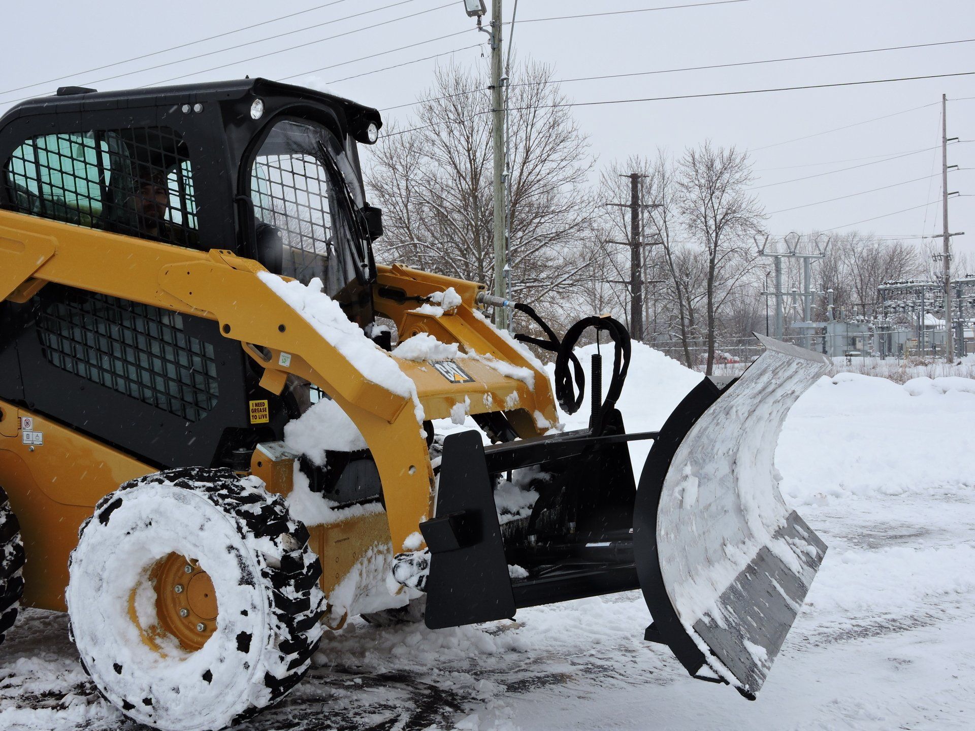 Skid Steer Snow Blade, Snow Plow Attachment Berlon Industries