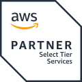 The aws partner select tier services logo is shown.