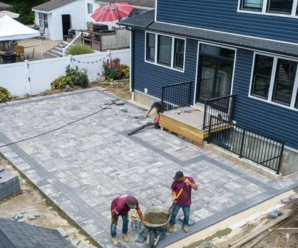Custom hardscape design and installation in Old Brookville NY