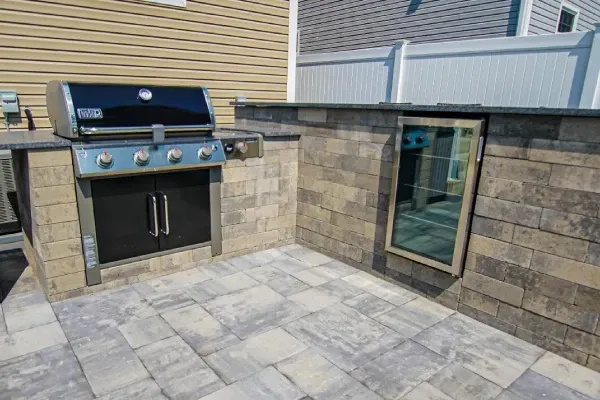 custom outdoor kitchen installation