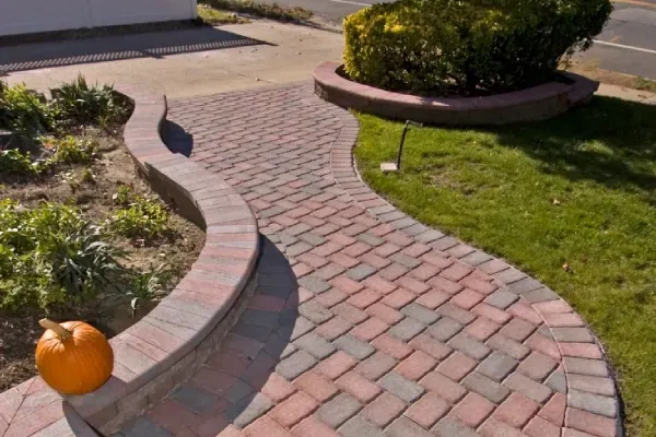 Custom paver walkways designed