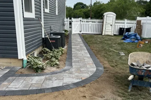 Decorative walkway design and installation