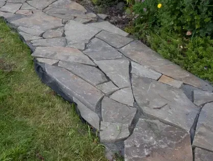 flagstone and bluestone installation in massapequa ny