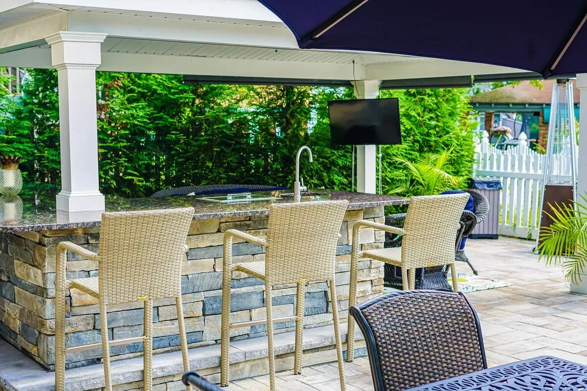 outdoor kitchen installation in massapequa ny