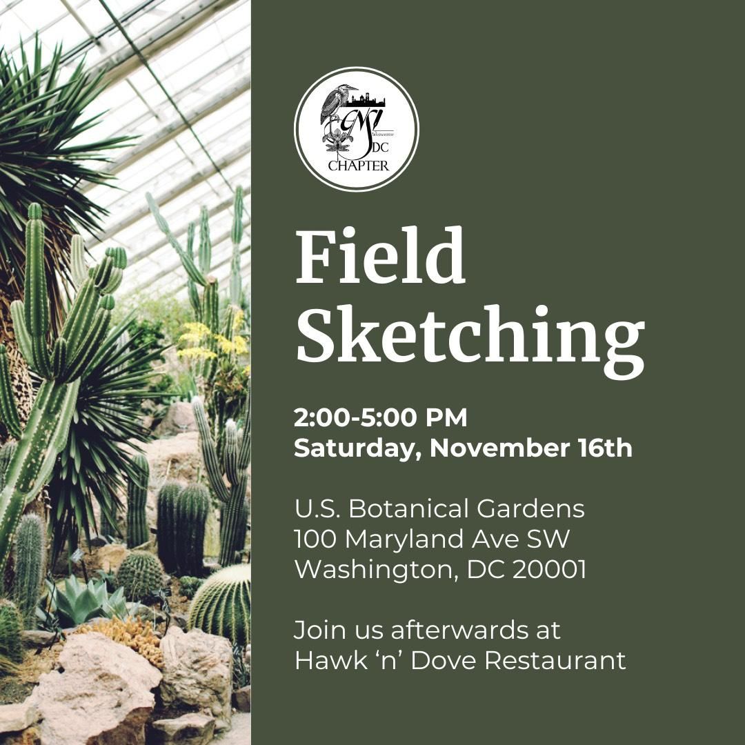 Field Sketching Invite to come to DC and Draw