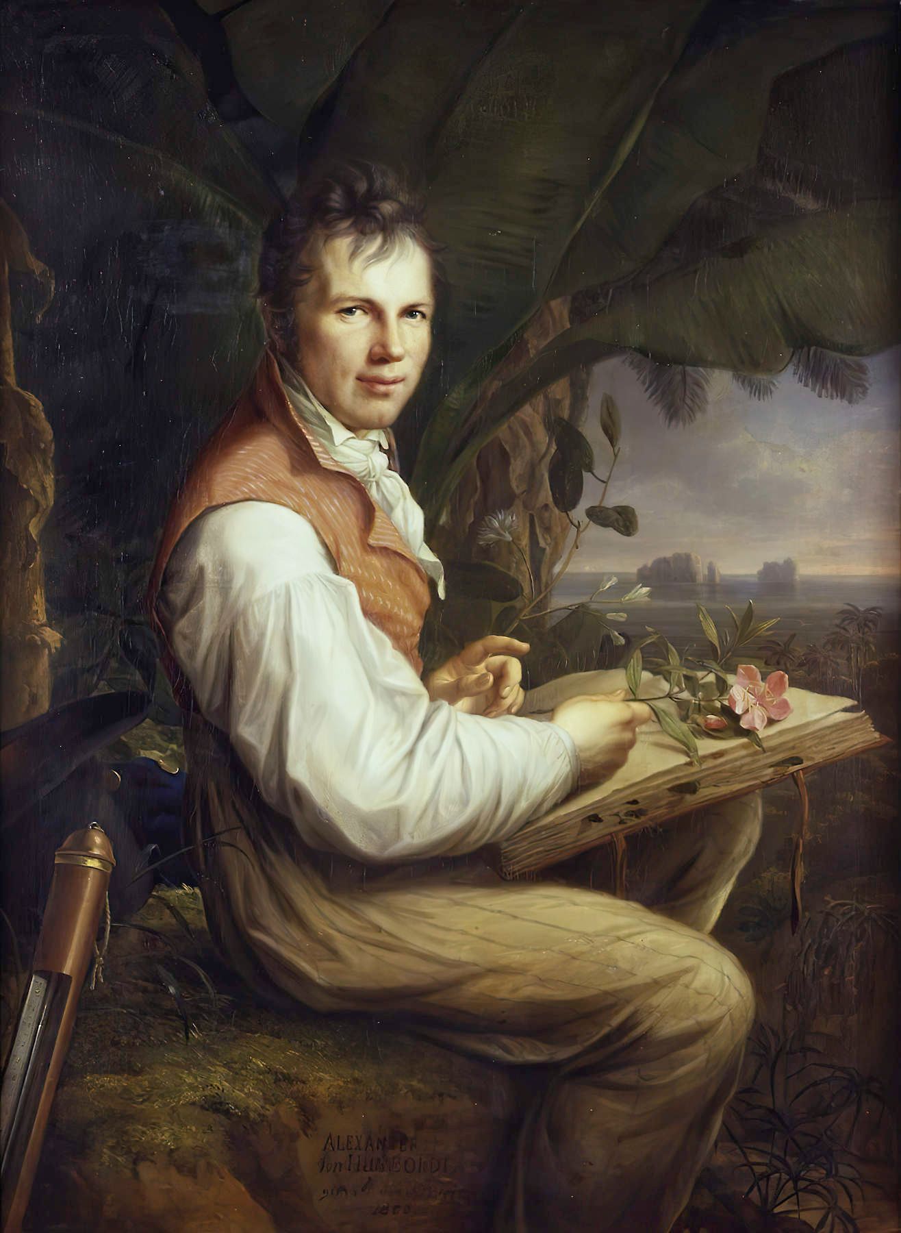 Friedrich Georg Weitsch, Portrait of Alexander von Humboldt (1769–1859), 1806, oil on canvas, 49 5/8 x 36 3/8 in.