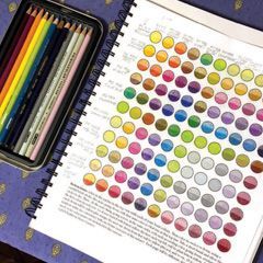  Color pencil set
and blending chart.