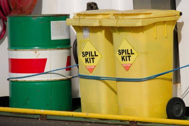 Two Yellow Spill Kits Are Sitting Next To Each Other  —  Accidental Health & Safety NQ & Mt Isa In Mt Isa, QLD
