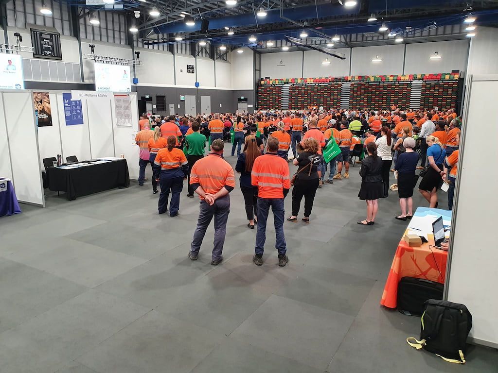Exhibit Featuring People Demonstrating Safety Measures - Providing First Aid Supplies in Garbutt, QLD