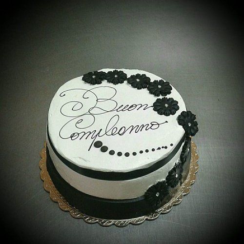 Torta di compleanno crema e cioccolato