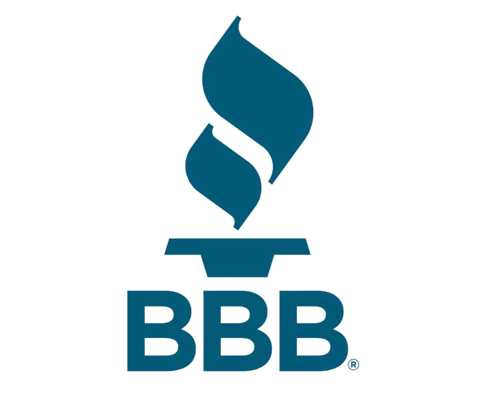 Blue BBB logo with a torch icon.