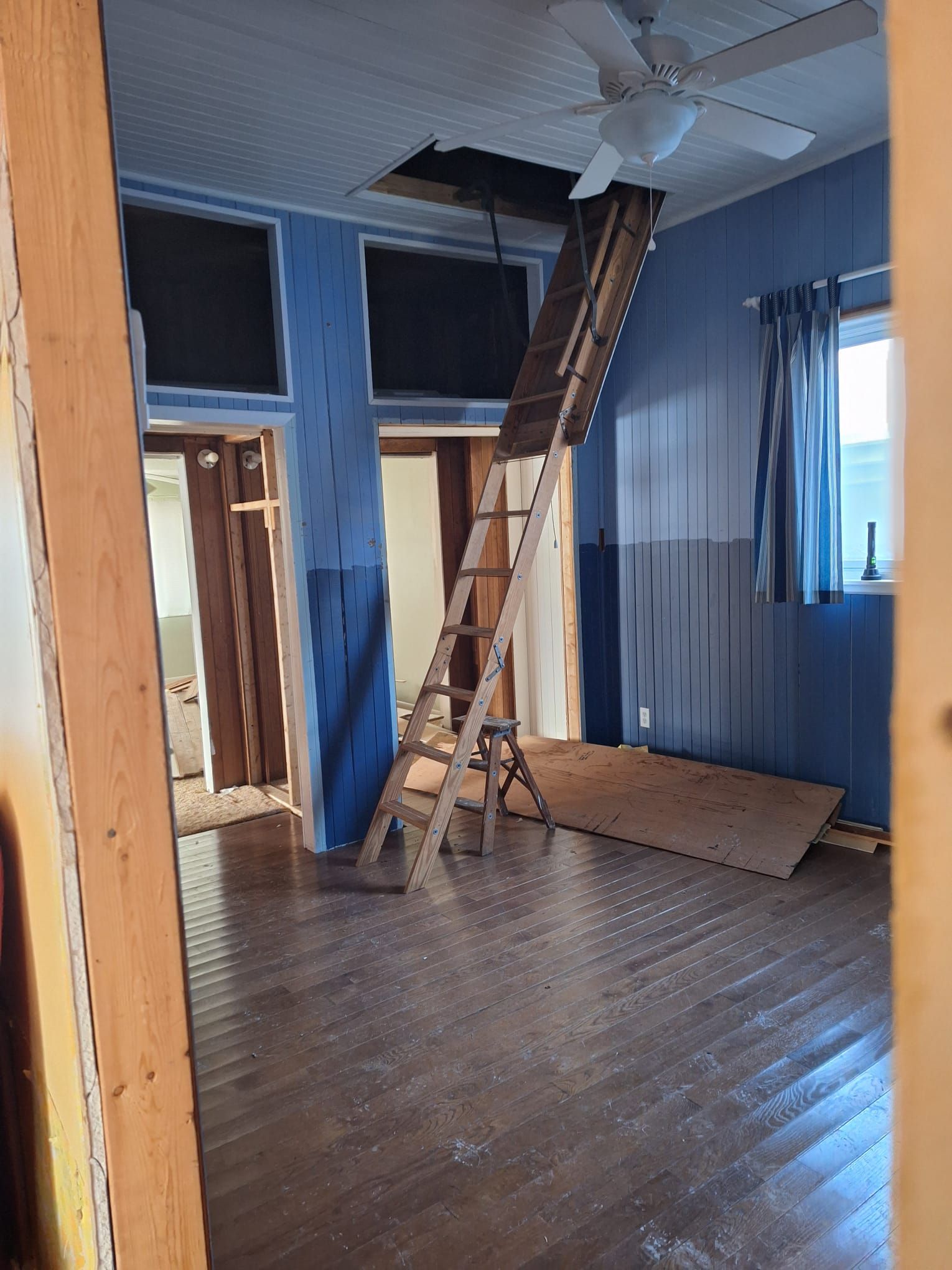 a master suite being worked on by timberland construction