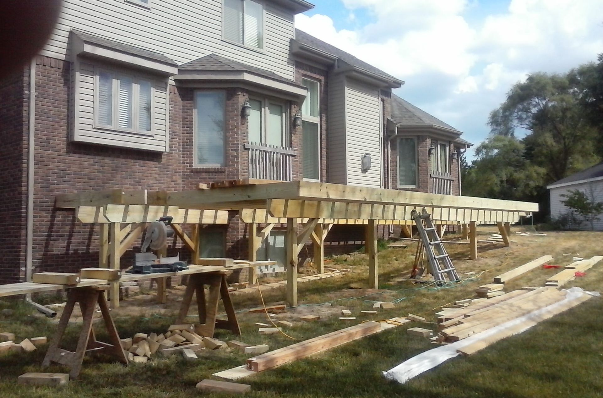 full scale renovation being done by crew in Michigan