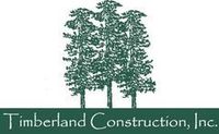 The logo for timberland construction inc. shows three trees