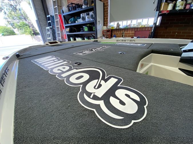 A Boat With A Sign On It — McKnight Signs In Hillvue, NSW