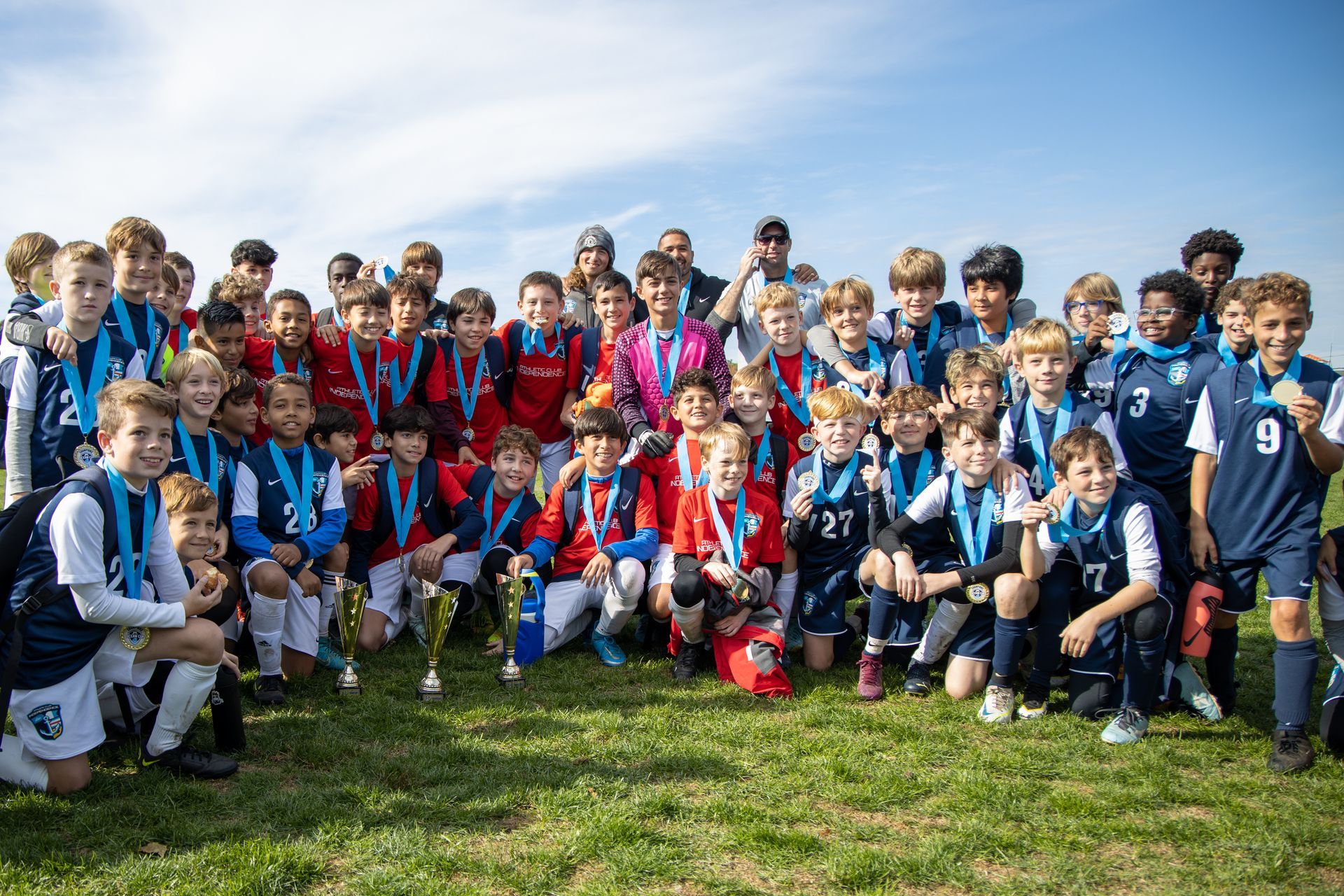 AC Independence NECSL club team on the pitch