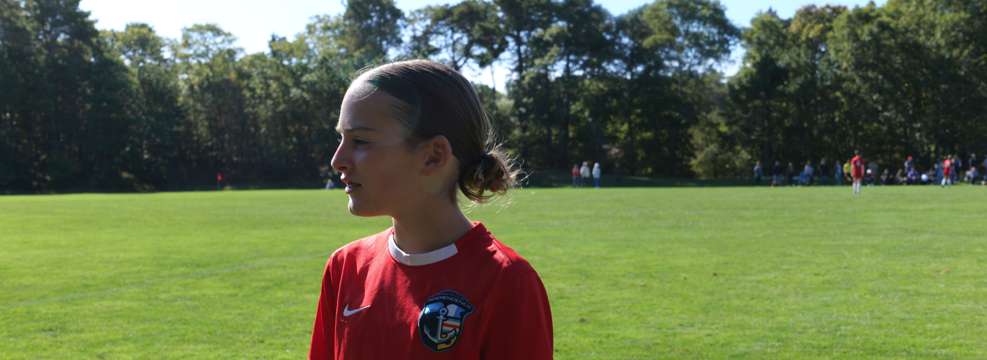 ACI 2013 Lighthouse Girls player on field during game.