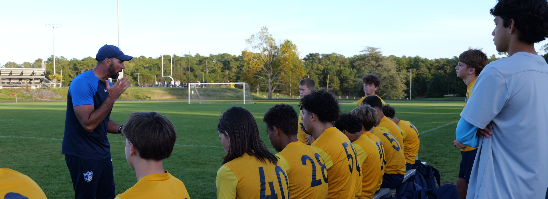 ACI Boys Assistant Director Dom Aidukaitis coaching in action.