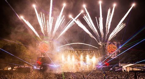 Festival Stage Outdoor Pyrotechnics