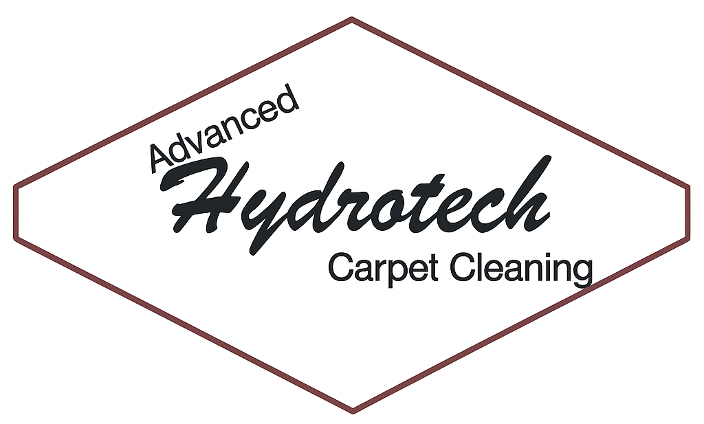 Logo for Hydrotech Carpet Cleaning: Diamond shape with text 