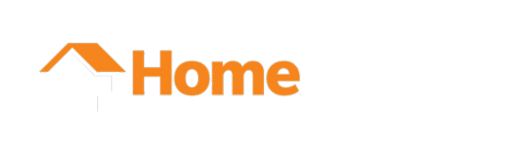 HomeAdvisor logo with house icon and text in orange and gray.