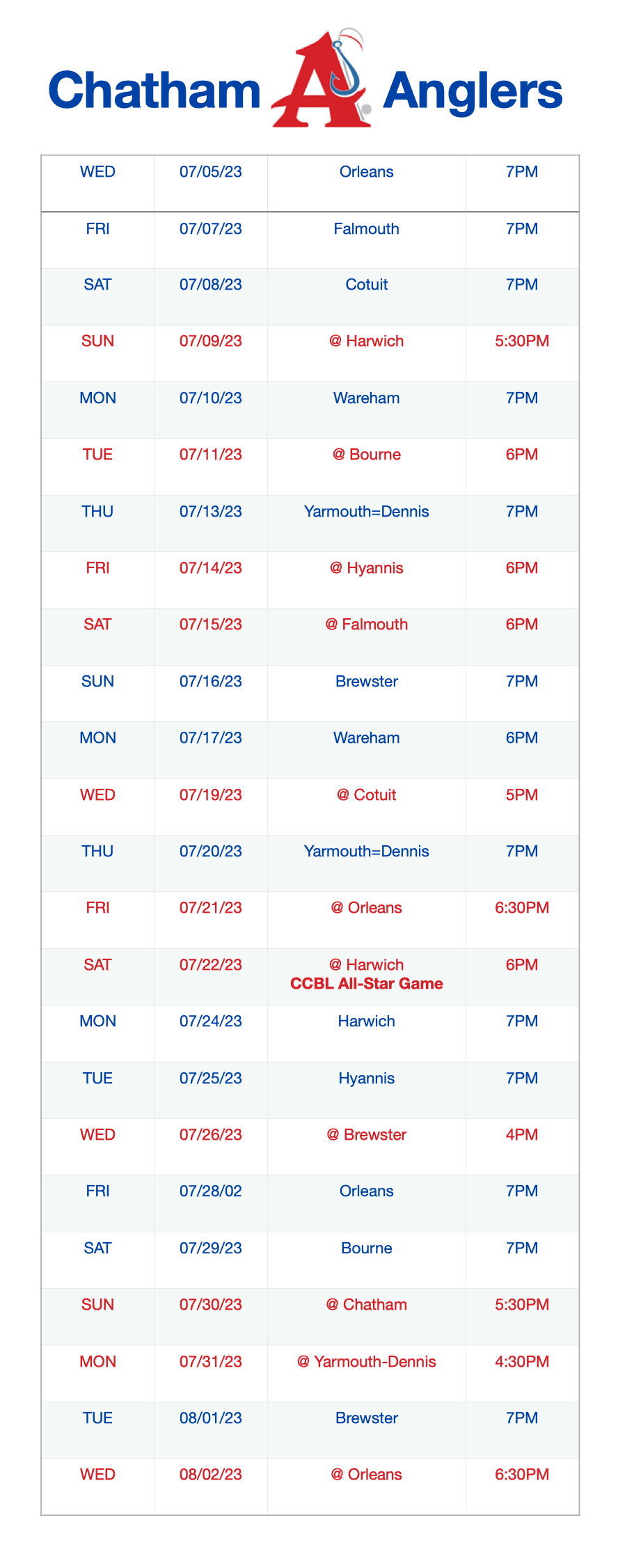 Printable 2023 Atlanta Braves Schedule