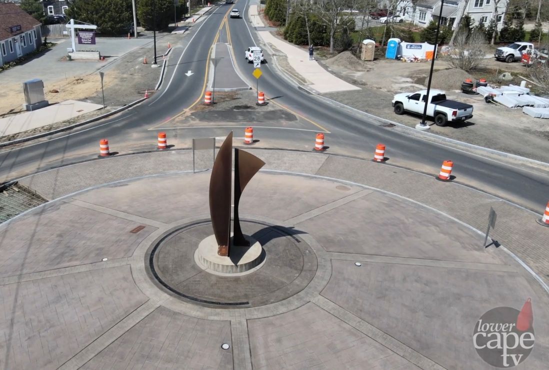 New sculpture at Orleans-Chatham rotary