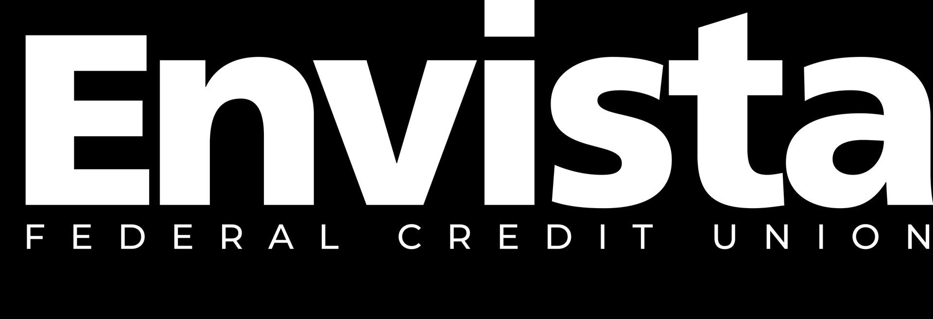 A blue envista logo on a white background