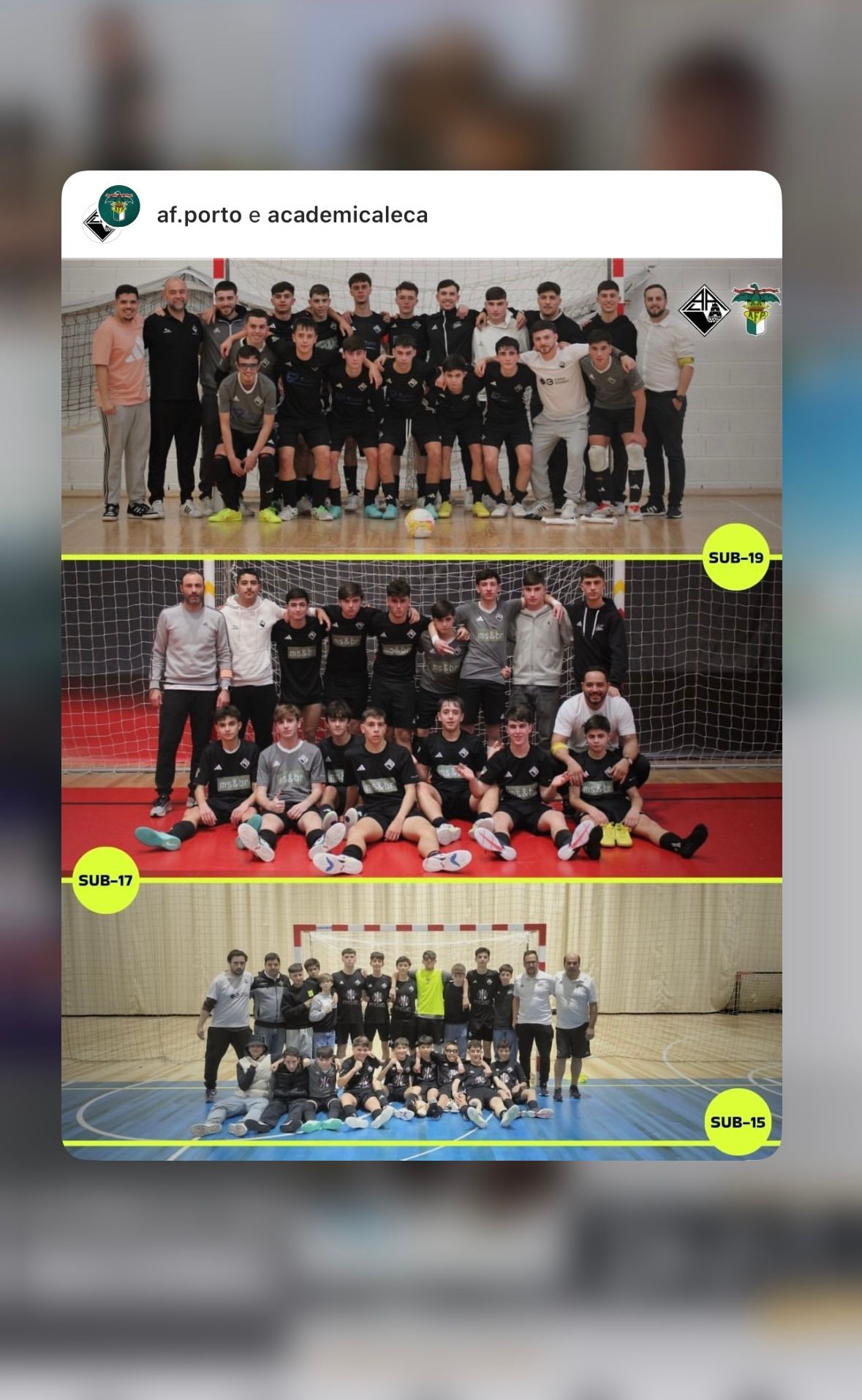Iniciados - Juvenis - Juniores