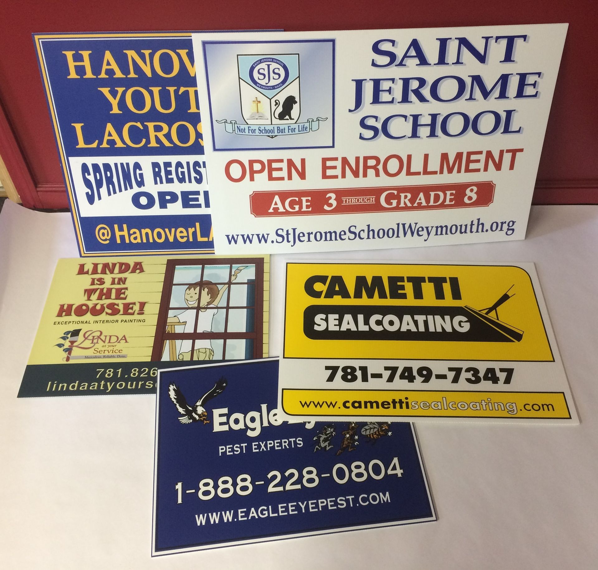 Custom political lawn signs